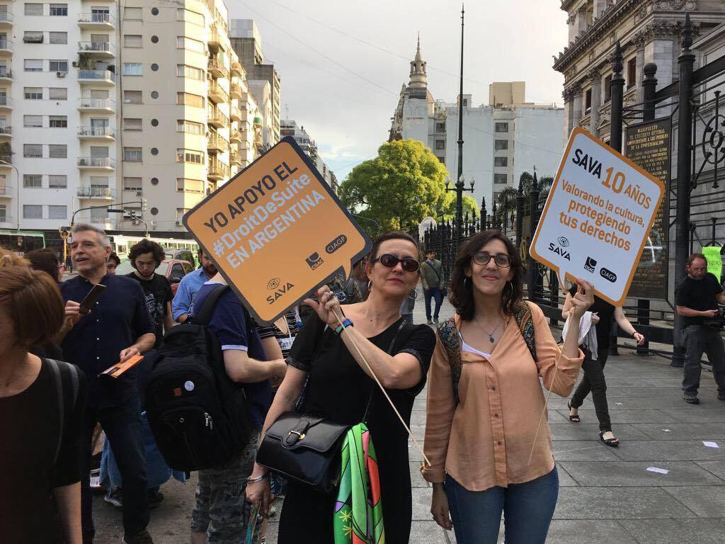 Argentinian Visual Artists support the Resale right Resale Right